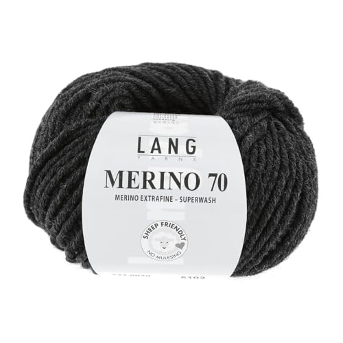 Lang Yarns Merino 70 - 0070 anthrazit von Lang Yarns