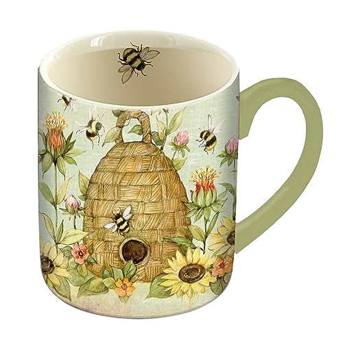 LANG Spring Bees Kaffeetasse mit Kunstwerk von Susan Winget, 400 ml von Lang