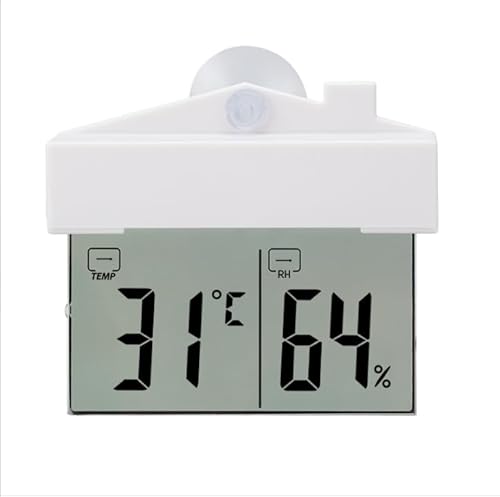 Thermometer Hygrometer, 10cm Wandmontiert Aluminiumlegierung Luftfeuchtigkeitsmesser Analog Aussen Innen Luftfeuchtigkeit Messgerät mit Hangring, für Zuhause, Garten, Gewächshaus, Batteriefrei Thermometer Hygrometer, 10cm Wandmontiert Aluminiumlegierung Luftfeuchtigkeitsmesser Analog Aussen Innen Luftfeuchtigkeit Messgerät mit Hangring, für Zuhause, Garten, Gewächshaus, Batteriefrei von LangRay