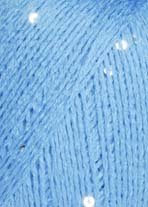 25g Merino Paillettes - Farbe 48 - hellblau - Lacegarn aus Merino Superfine, bei dem kleine Pailletten mitverarbeitet Werden. - (Lager: BÜ-wK-HRO) von LangYarn