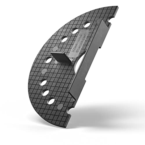 200x LANGFIT® Kieslager Splittbettlager Kiesbettlager mit 3mm Fugenkreuz – Plattenlager zum Verlegen von Terrassenplatten auf Kies, Splitt und Sand – Made in Germany – MS-KL3-15-H (halbe Scheibe) von Langfit