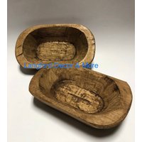 10 Hand Geschnitzte Mini-Teigschüssel - Braun von LangfordDecorandMore