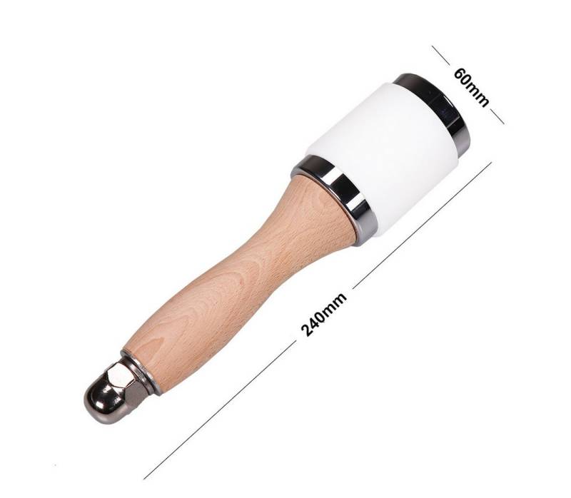 Langlauf Schuhbedarf Hammer Ivan Leathercraft Punzierhammer Lederwerkzeug (Lederbearbeitung, Lederwerkzeug), Ergonomischer Holzgriff, robuster Stahlsockel, solider Schlagkopf von Langlauf Schuhbedarf