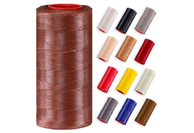 Langlauf Schuhbedarf Ledergarn gewachst 0,8mm - 250m Rolle 100% Polyester Nähgarn von Langlauf Schuhbedarf