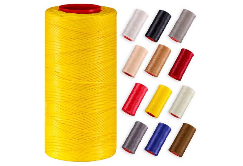 Langlauf Schuhbedarf Ledergarn gewachst 0,8mm - 250m Rolle 100% Polyester Nähgarn von Langlauf Schuhbedarf