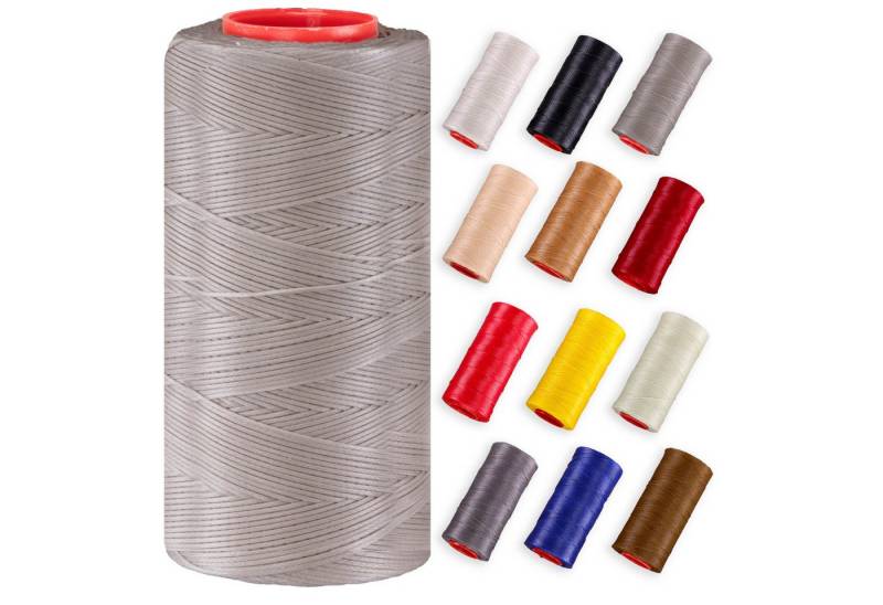 Langlauf Schuhbedarf Ledergarn gewachst 0,8mm - 250m Rolle 100% Polyester Nähgarn von Langlauf Schuhbedarf