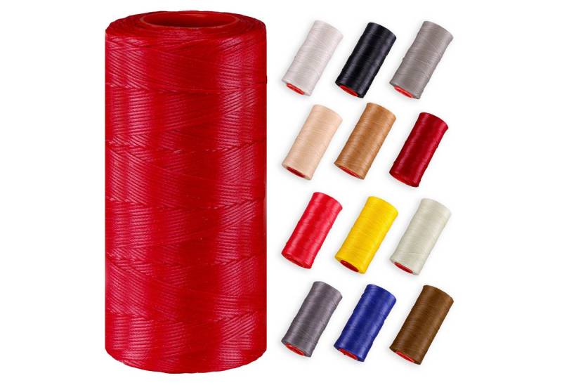 Langlauf Schuhbedarf Ledergarn gewachst 0,8mm - 250m Rolle 100% Polyester Nähgarn von Langlauf Schuhbedarf
