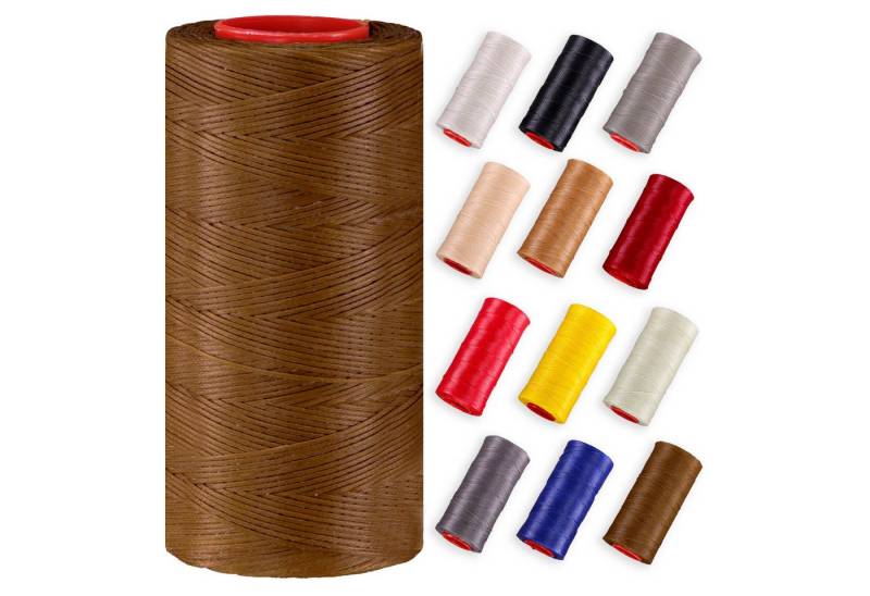 Langlauf Schuhbedarf Ledergarn gewachst 0,8mm - 250m Rolle 100% Polyester Nähgarn von Langlauf Schuhbedarf