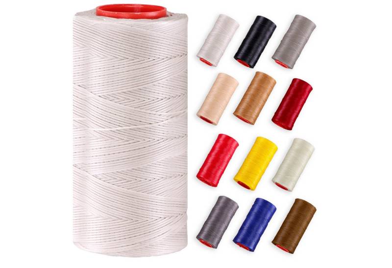 Langlauf Schuhbedarf Ledergarn gewachst 0,8mm - 250m Rolle 100% Polyester Nähgarn von Langlauf Schuhbedarf