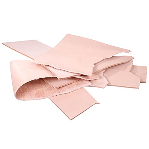 Langlauf Schuhbedarf Punzierleder Fettleder Reststücke Gr.1 1kg 1,7-3,5mm dick - Lederreste Blankleder - nachhaltiges Bastelleder in verschiedenen Größen von Langlauf Schuhbedarf