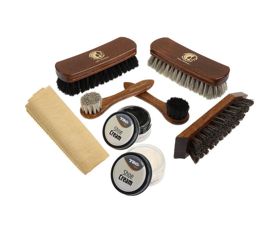 Langlauf Schuhbedarf Reinigungsbürsten-Set Premium Schuhputzset Rosshaar - für die professionelle Schuhpflege Langlauf Schuhbedarf Reinigungsbürsten-Set Premium Schuhputzset Rosshaar - für die professionelle Schuhpflege von Langlauf Schuhbedarf