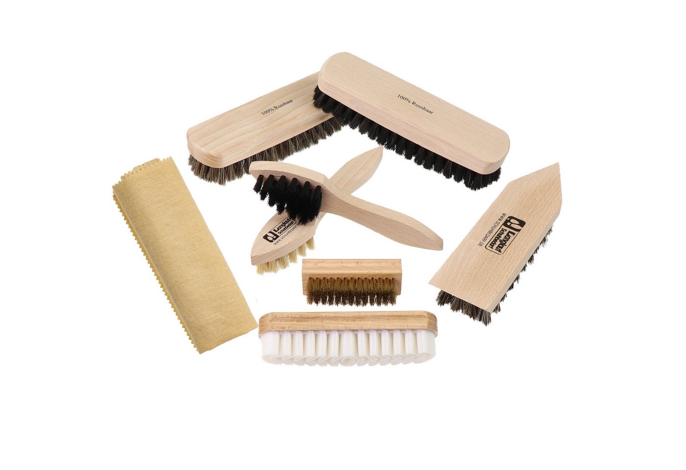 Langlauf Schuhbedarf Reinigungsbürsten-Set Rosshaar Schuhputzset III - professionelles Schuhpflege Set Langlauf Schuhbedarf Reinigungsbürsten-Set Rosshaar Schuhputzset III - professionelles Schuhpflege Set von Langlauf Schuhbedarf