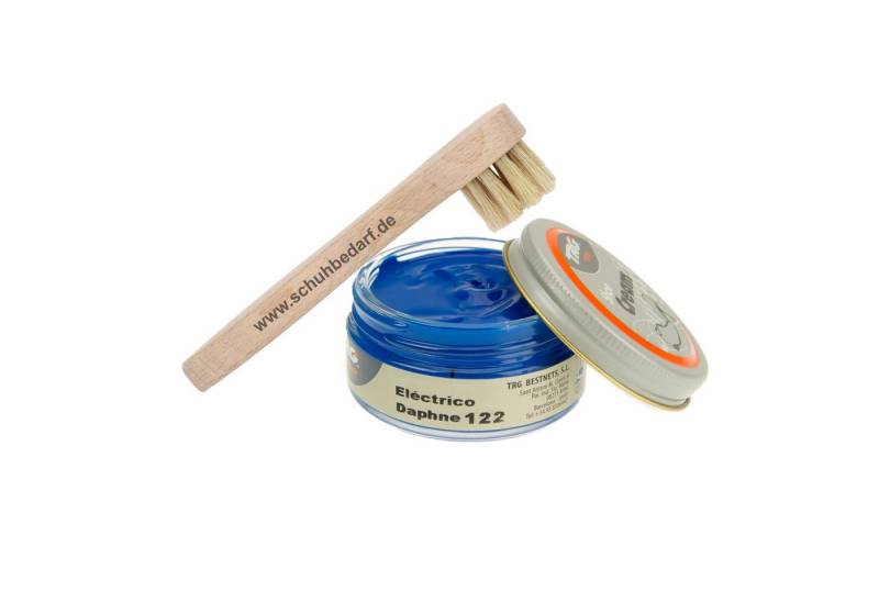 Langlauf Schuhbedarf TRG Schuhcreme Glastiegel + Auftragsbürste daphne Schuhcreme, Glastiegel, 50 ml von Langlauf Schuhbedarf