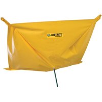 Justrite® Leckage-Auffangplane, LxB 1,5 x 1,5 m, Ösen von Justrite®