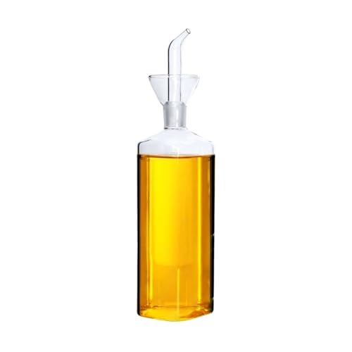 LanHope Ölflasche Glas Olivenöl Spender Flasche Glas Kochen Öl Essig Dosierer mit Ausgießer für Küche und Grill, 500ml… von LanHope