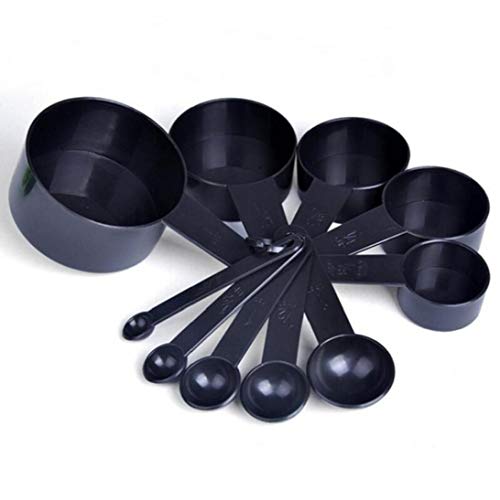 10pcs/set Measuring Cups Spoons Kitchen Tools Cups Foodservice Spoons Baking Cake Liquid Flour Ingredients Measure Spoon von Lankater