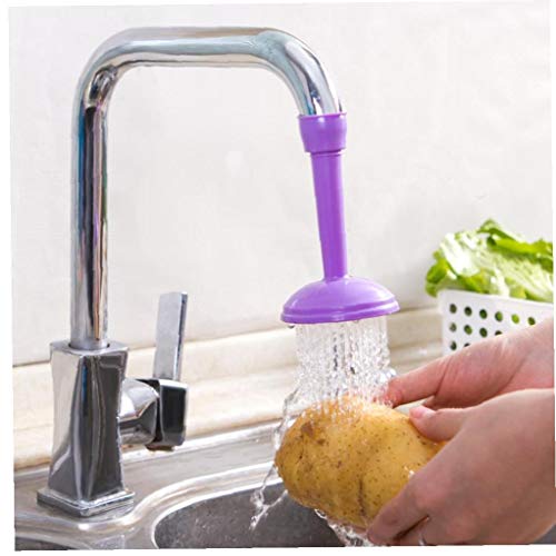 1pc Purple Water Saving Kitchen Faucet Sprayers Adjustable Tap Filter Nozzle Swivel Spout Faucet Kitchen Bathroom Accessories von Lankater