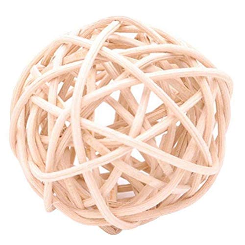 1pcs Meerschweinchen Zahn-reinigungs-Spielzeug, Naturrasen Rattan Sisal Karotte Mais Wurf Biss Fun Balls Für Kleintiere Kaninchen Hamster Meerschweinchen von Lankater