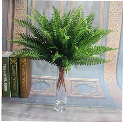 Artificial Boston Farn Blumenstrauß Aus Kunststoff Kunstseide Grünpflanzen Gefälschte Blätter Craft Gefälschte Laub Home Decoration von Lankater