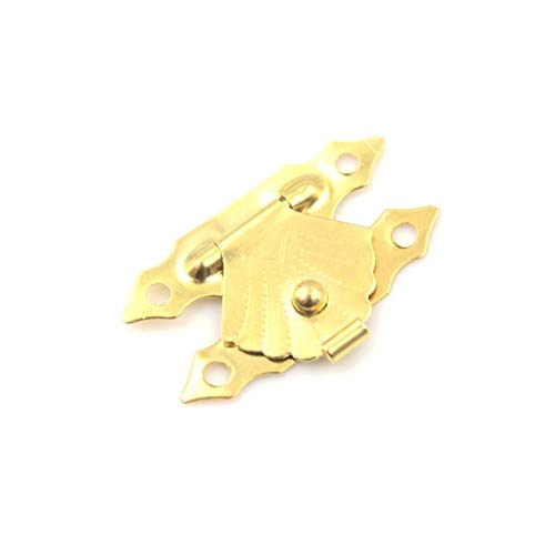 Lankater 10pcs Geschenk-Kasten Dekorative Haspe Mini Antike Eisenblech Holzetui Haspe Für Heim Finuture Schließe Verschluss von Lankater