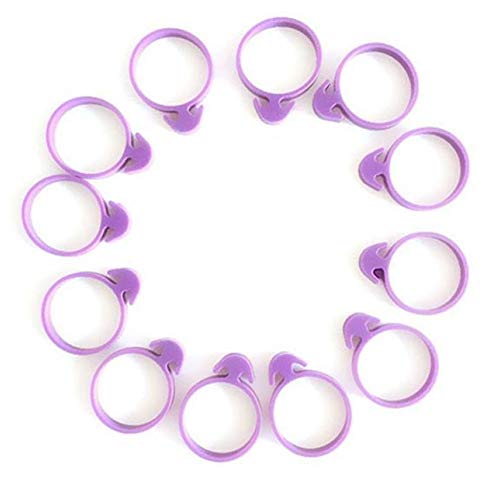 Lankater 12st Gummi Spritzbeutel Krawatten Piping Clips Krawatten Für Kuchen-Fondant-Creme von Lankater