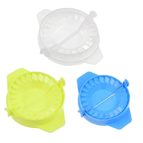 Lankater 3pcs Teig-Presse-Set aus Kunststoff Empanada Presse Dumpling Modell Küchenzubehör für Dumpling Calzone Raviolifor Pierogi von Lankater