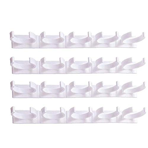 Lankater 4pcs / Set Shop Home Kitchen Organizer Kunststoff Spice Gripper Clip Strips Gestell, Gewürze Träger Flaschenhalter Hält 20 Gläser von Lankater