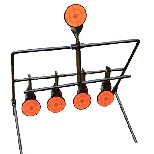 Lankater 5 Platten Selbstrückstell Air Spinner Target, Carbon Steel Ziel Für Schießübungen - Selbstrückstell Spinner Luftgewehr Metallübungsschießen-Ziel von Lankater