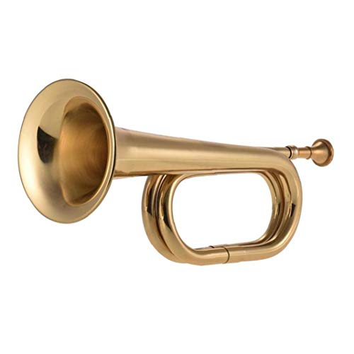 Lankater B Flat Bugle Blechbläser Trompete Kavallerie Drum-Instrument Mundstück Für Schulband von Lankater