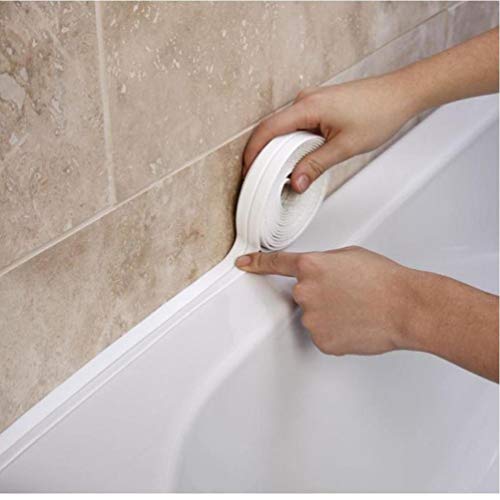 Lankater Band Caulk-Streifen PVC-selbstklebe Caulking Dichtband Für Spülbecken Toilette Badezimmer Dusche Und Badewanne 3.4mx38mm von Lankater