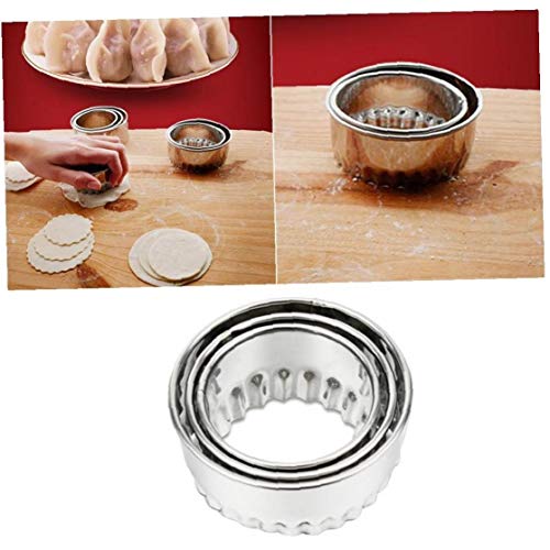 Lankater Dumpling Wrapper-Form Edelstahl-Plätzchen Donut Muffin Scone Sandwich Brotkruste Cutter Küchenwerkzeuge 3pcs Lankater Dumpling Wrapper-Form Edelstahl-Plätzchen Donut Muffin Scone Sandwich Brotkruste Cutter Küchenwerkzeuge 3pcs von Lankater