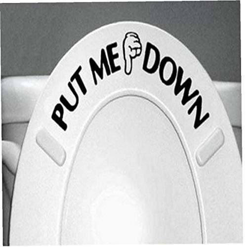 Lankater Geste Hand Aufkleber WC-Sitz-Aufkleber Sign Badezimmer Zubehör von Lankater