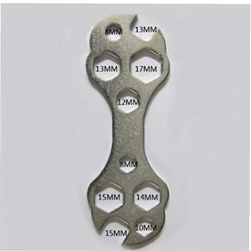 Lankater Multifunktionsfahrradschlüssel, Multi-Loch-flachsechskantschlüssel Reparaturhandwerkzeuge Zubehör Lankater Multifunktionsfahrradschlüssel, Multi-Loch-flachsechskantschlüssel Reparaturhandwerkzeuge Zubehör von Lankater