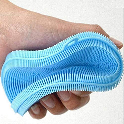 Lankater Silikon-Dish Scrubber Spülbürste Sponge Food Grade Waschlappen Geschirrtuch Für Küche Topf-wannen-Teller-schüssel-Frucht-gemüse, Isolierung Pad von Lankater