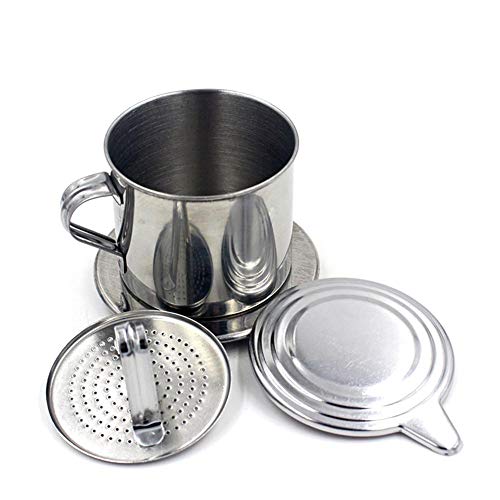 Lankater Vietnamesischer Kaffee Dripper, Vietnamese Kaffeemaschine, Phin, Filterpapier Free Portable Kaffeemaschine, Vietnamese Kaffeekanne von Lankater