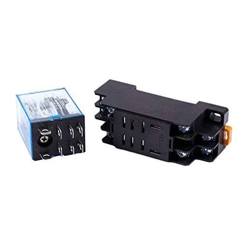 Lanko 12 V Spulen-Leistungsrelais DC DPDT LY2NJ HH62P-L JQX-13F 10A mit PTF08A Stecksockel von Lanko