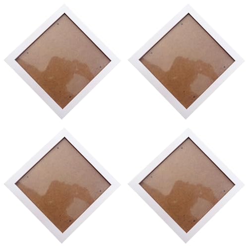 Lanko 4 x quadratischer Bilderrahmen, aus Kiefernholz, 6 (15,2 cm), von Lanko