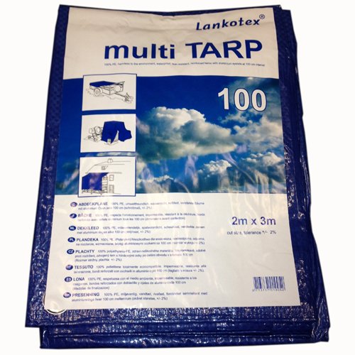 Lankotex 23251080 Abdeckplane, 2 x 3 m, blau von Lankotex
