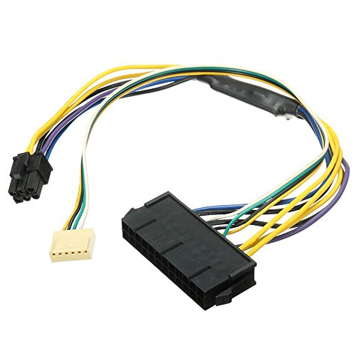 Lanlousy ATX Netzteil Netzkabel 24P Auf 6P FÜR Z220 Z230 SFF Mainboard Server Workstation Schwarz von Lanlousy
