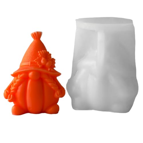 3D Wichtel Silikonform Weihnachten, Kerzengießformen aus Silikon zwergs 3D, Gießform Weihnachtenwichtel zwergs Gips für Ostern Deko, Ostern Geschenk, Wichtelfiguren von Lanmijia