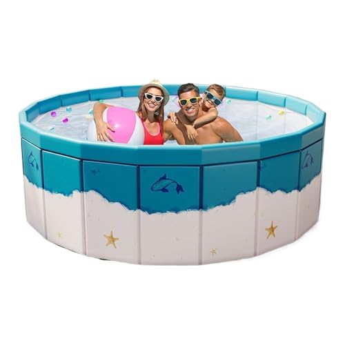 Hundepool | 160cm Faltbarer Pool für Hunde und Tiere | Faltbarer Hunde Planschbecken Stabile Hundebadewanne mit Ablassventil |Swimmingpool für Katzen Hundepool | 160cm Faltbarer Pool für Hunde und Tiere | Faltbarer Hunde Planschbecken Stabile Hundebadewanne mit Ablassventil |Swimmingpool für Katzen von Lanmijia