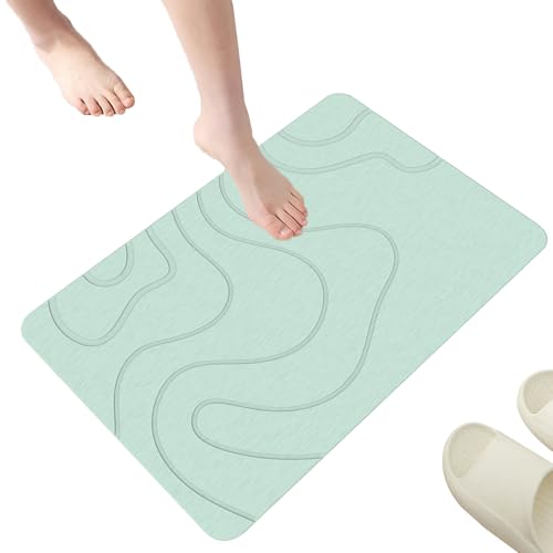 Lanmijia Kieselgur Badematte rutschfest, 40x60cm rutschfeste Badematte aus Stein, Duschvorleger Badvorleger Schnell Trocknend, Duschmatte für Badezimmerböden, leicht zu reinigen, für die Küche Lanmijia Kieselgur Badematte rutschfest, 40x60cm rutschfeste Badematte aus Stein, Duschvorleger Badvorleger Schnell Trocknend, Duschmatte für Badezimmerböden, leicht zu reinigen, für die Küche von Lanmijia