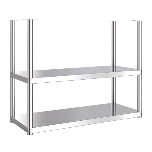 Hängeregal aus Edelstahl, dekoratives Regal, Deckenregale, wandmontierte Weinhalter, Organizer-Regale, 2-stufige schwebende Ausstellungsregale, Blumentopfständer für die Restaurantbar(60x35x80cm) von Lanmmraifc
