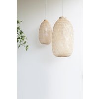 Bambus-Pendelleuchte - Handgefertigte Holzlampe Zum Aufhängen, Wiederverwendete Angelfalle, Korbbehang Oder Baldachin, Restaurant-Lampenschirm von LannaPassa