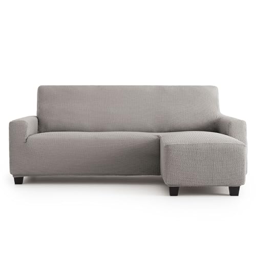 Bezug für Chaiselongue Mini Bali bis 210 cm, multielastisch, maximale Anpassungsfähigkeit und weiche Haptik, maschinenwaschbar, für Sofas BOLLSTANÄS, kurz rechts, Grau C10 von Lanovenanube