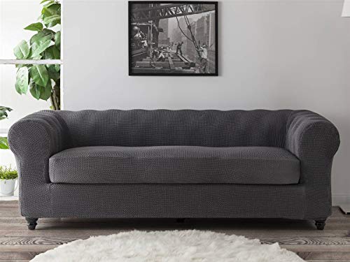 Lanovenanube Belmarti Chester Milan Sofabezug, bi-elastisch, 1 Quadratisch, Farbe Elfenbein 1 Platz Rosa von Lanovenanube