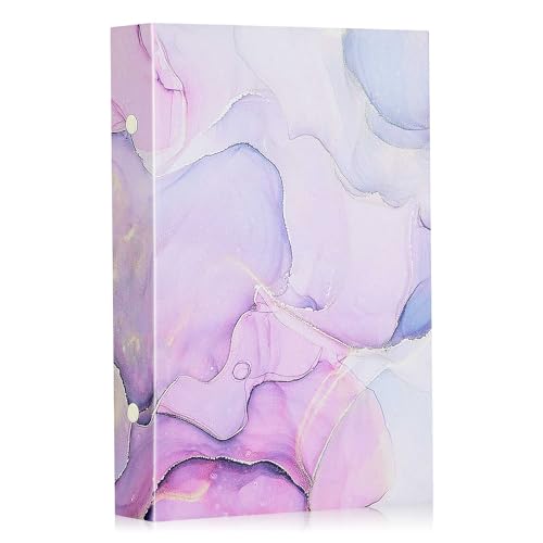 Lanpn Fotoalbum 10x15 cm 300 Taschen, Leder Hardcover Fotobuch für 300 Horizontale Bilder Pink Lila von Lanpn