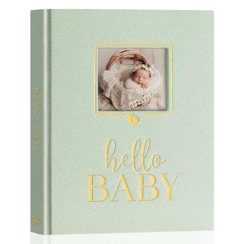 Lanpn Hello Baby Erstes 5 Jahr Babytagebuch für Mädchen Junge, Leinen Hardcover Baby Tagebuch zum Eintragen Babybuch für neue Eltern 154 Seiten, Baby Erinnerungsbuch Album Geschenk, Grün, Englisch Lanpn Hello Baby Erstes 5 Jahr Babytagebuch für Mädchen Junge, Leinen Hardcover Baby Tagebuch zum Eintragen Babybuch für neue Eltern 154 Seiten, Baby Erinnerungsbuch Album Geschenk, Grün, Englisch von Lanpn