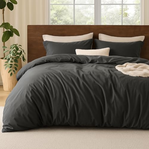 Lanqinglv 2er Pack Kissenbezug 80x80cm Grau Anthrazit Dunkelgrau mit Reißverschluss Uni Dekokissenbezug Kopfkissenbezug Bettkissenbezug von Lanqinglv