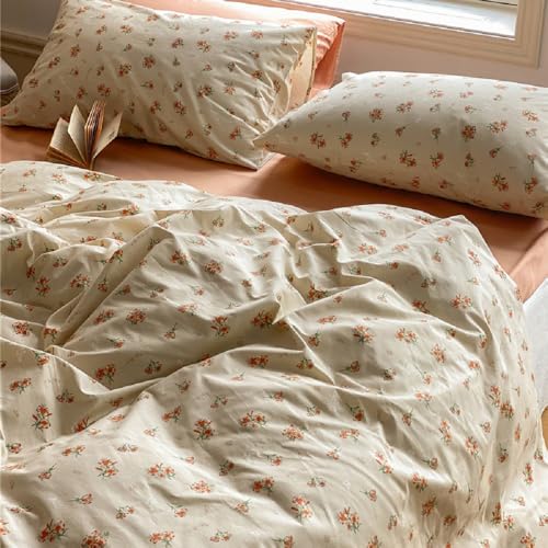 Lanqinglv Bettwäsche 200x200 Baumwolle Blumen Aesthetic Pflanzen Renforce ÖKO-TEX Baumwollbettwäsche Orange Blätter Mädchen Bettbezug mit Reißverschluss und 2 Kissenbezug 80x80 cm Lanqinglv Bettwäsche 200x200 Baumwolle Blumen Aesthetic Pflanzen Renforce ÖKO-TEX Baumwollbettwäsche Orange Blätter Mädchen Bettbezug mit Reißverschluss und 2 Kissenbezug 80x80 cm von Lanqinglv